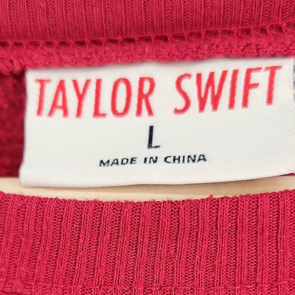 Taylor Swift “SWIFTIE” Maroon Crewneck Sweatshirt – Size L - Picture 3 of 6